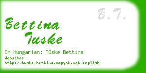 bettina tuske business card