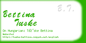 bettina tuske business card